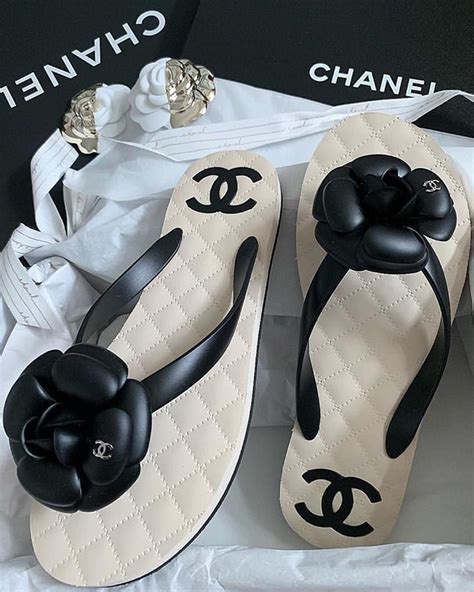 chanclas chanel|chanel pre owned shoes.